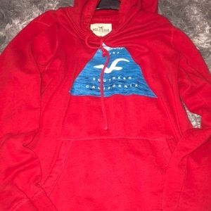 hollister red hoodie